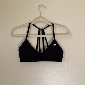 Gymshark Minimal Sports Bra - Black - Medium
